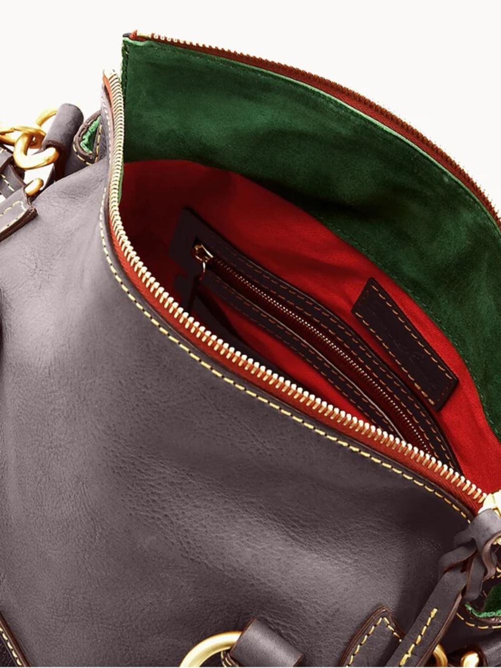 Dooney and Bourke Florentine satchel in Brown Tmoro - Picture 3 of 10